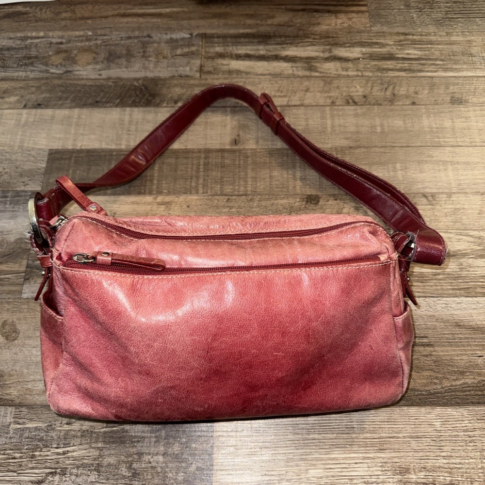 Giani Bernini Maroon Or Burgandy Leather Purse, Handbag, Shoulder Bag Crossbody